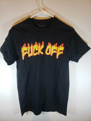 Spencer's Mens f#_k  off Novelty Graphic T-Shirt Sz sm  