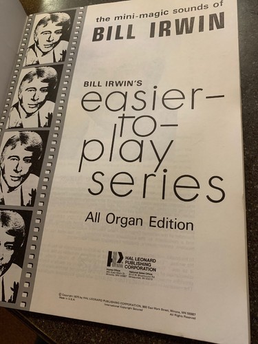 Bill Irwin the Mini Magic Sounds of Volume 7 Easier to Play Series All organ