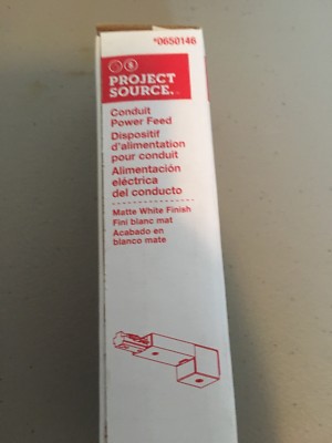 Project Source Conduit Power Feed, White, 0650146, 175008-005