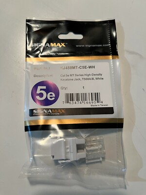 Signamax KJ458MT-C5E-WH Cat 5E White Insert Jack