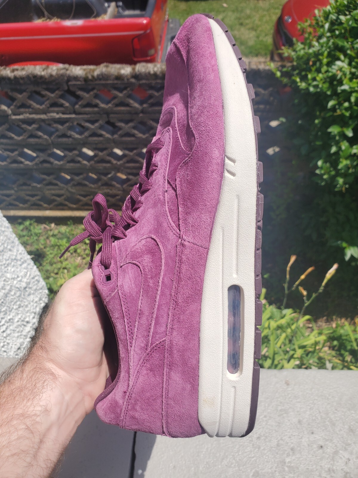 New Men Size 15 Nike Air Max 1 Premium Bordeaux Desert Sand Running Shoes :  купить с доставкой из США, цена 6 674 руб - (134181986913)
