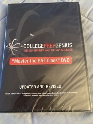 College Prep Genius Master The Sat Class DVD Updated Revised Sealed!!