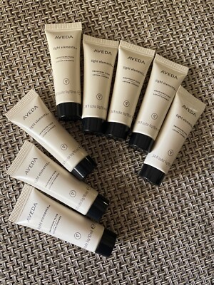 Aveda Light Elements Smoothing Fluid Lot of 8 Samples .34 oz (2.72 oz Total) NEW
