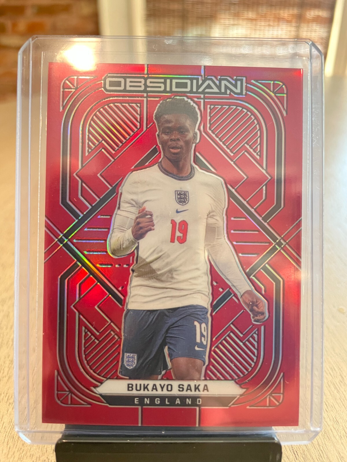 2021-22 Panini Obsidian BUKAYO SAKA Red Flood /10 England