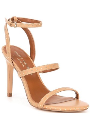 

KURT GEIGER Womens Nude Beige London Portia Stiletto Slingback Sandal, Бежевый, 2903124109