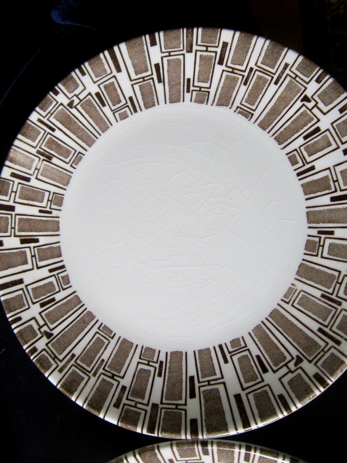 Ridgway Espresso Ironstone Side Plates - Set of 4 - 7 in. - England