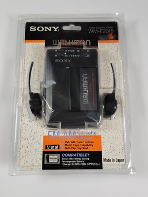Brand New Sealed Sony Walkman WM-F2015 Stereo Cassette Player - Made in Japan