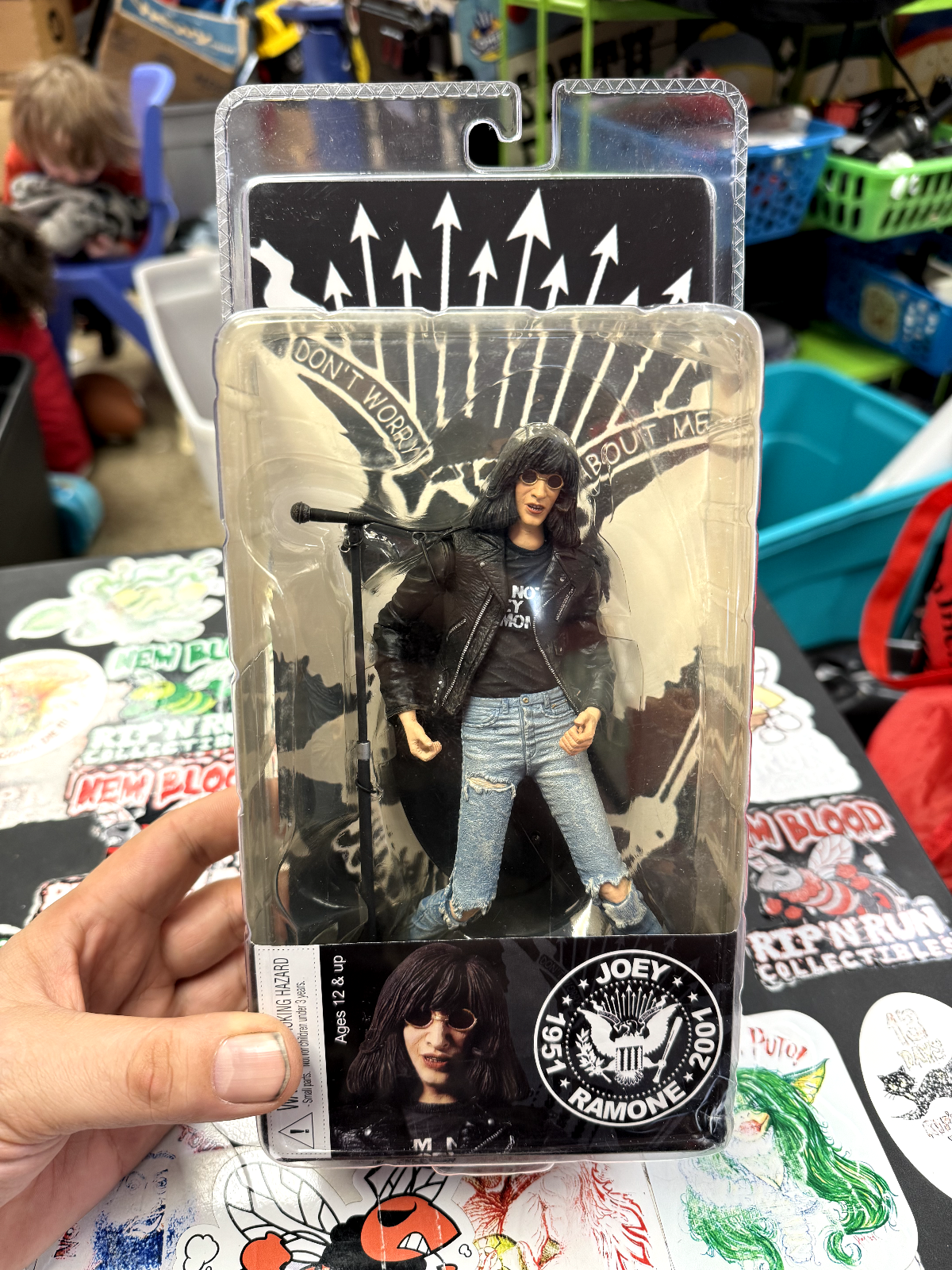 Joey Ramone Figure 2008 NECA The Ramones Punk Rock Figure Joey Ramone Figure 2008 NECA The Ramones Punk Rock Figure