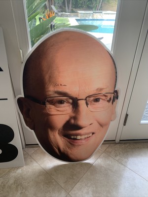 Bob Miller signed Head LA Kings Retirement Night Auction Win Autographed￼ 3 Feet