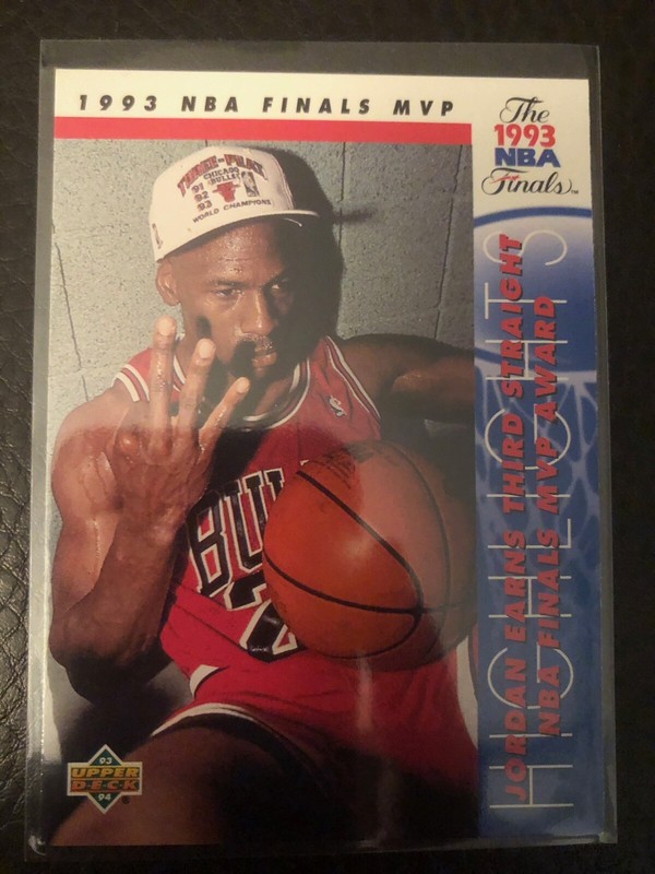 199394 Upper Deck NBA Finals MVP Michael Jordan Bulls 204