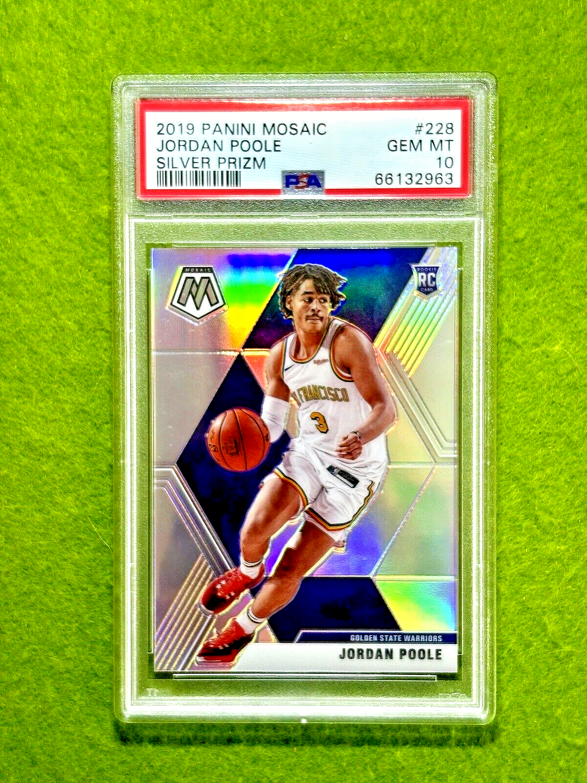 PSA10 Jordan Poole Prizmルーキーカード 2019-20 Panini Prizm