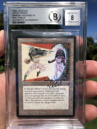 MIRROR UNIVERSE, ARTIST PROOF, LEGENDS, 1994 MTG, PHIL FOGLIO, ONLY 100 PRINTED! MIRROR UNIVERSE, ARTIST PROOF, LEGENDS, 1994 MTG, PHIL FOGLIO, ONLY 100 PRINTED!