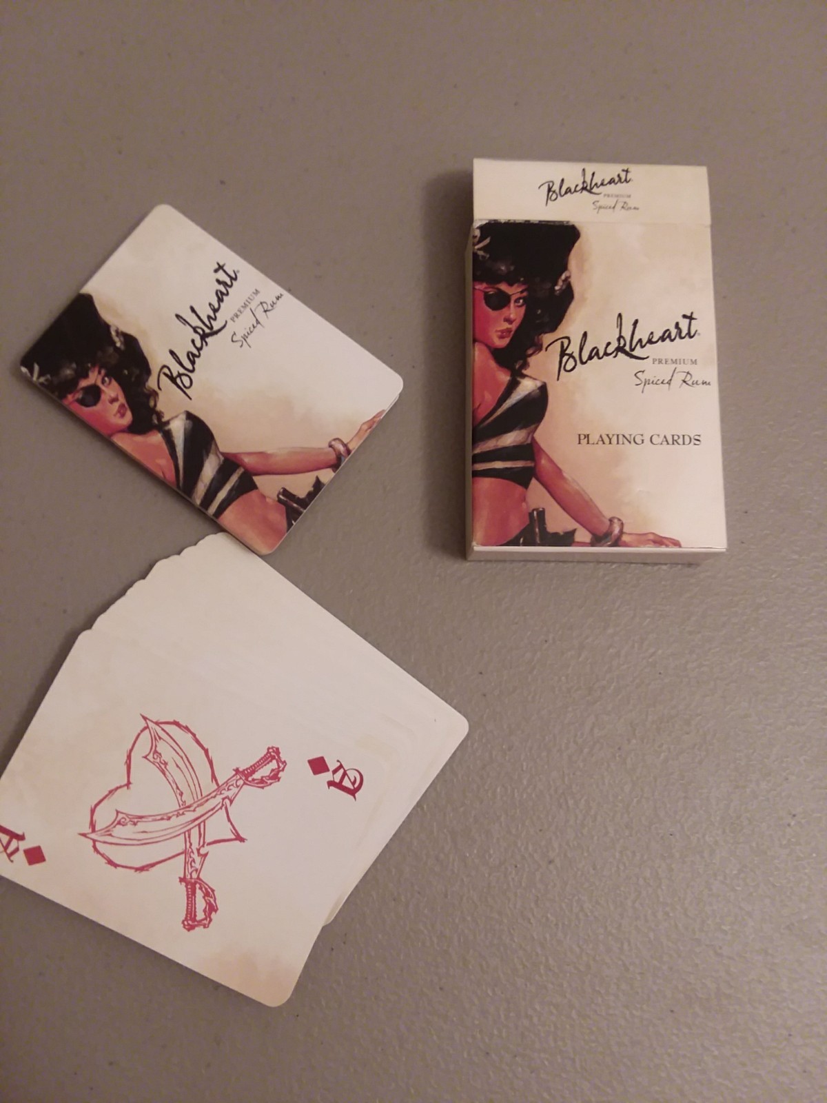 Blackheart Premium Spiced Rum Limited Edition Playing Cards EUC