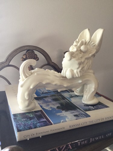 Vtg Kent Art Ware Japan, 1930's, Art Deco White Lg.Ceramic