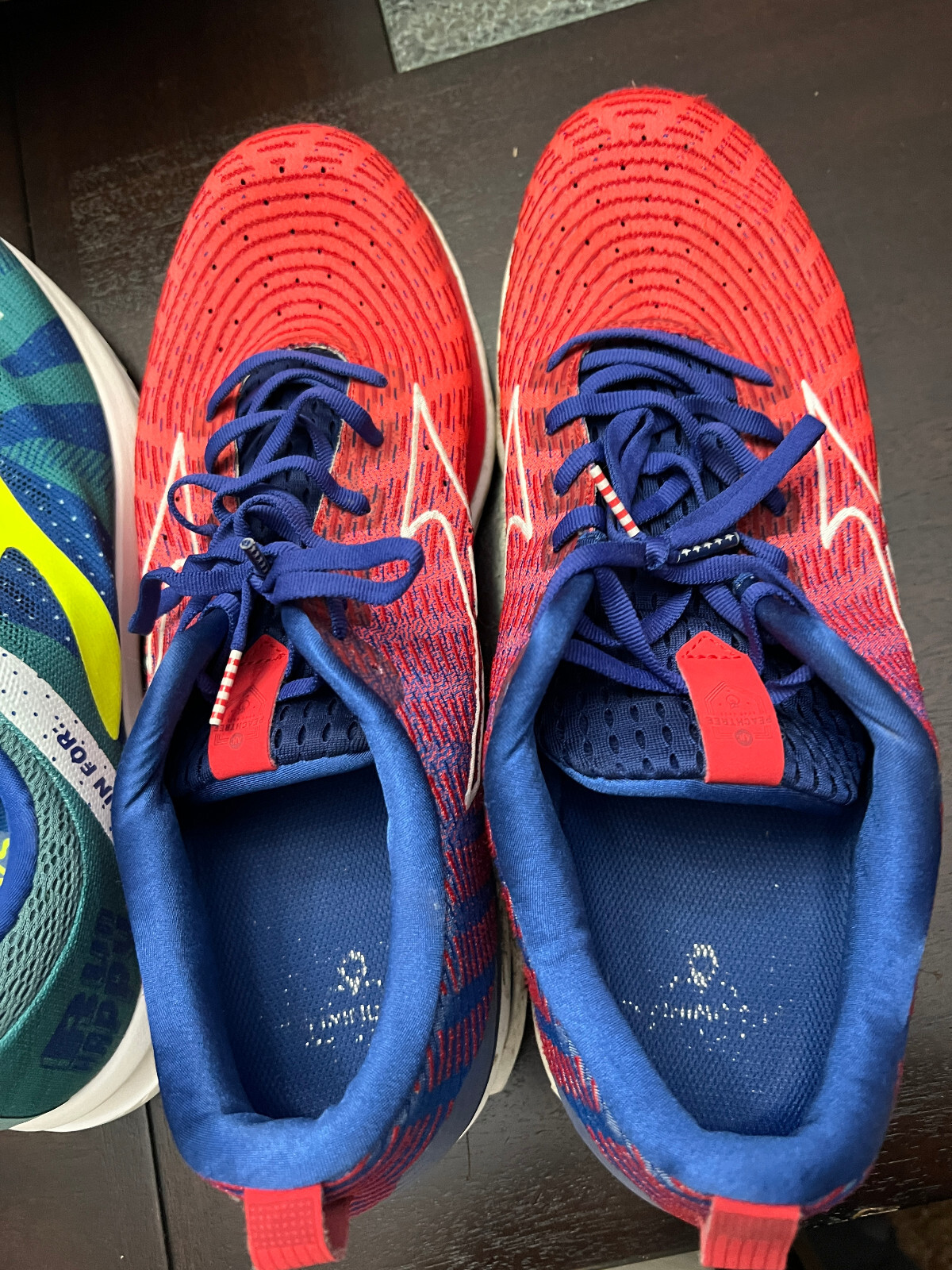 Mizuno Wave X Men's Size 14 US Red,White,Blue Athletic