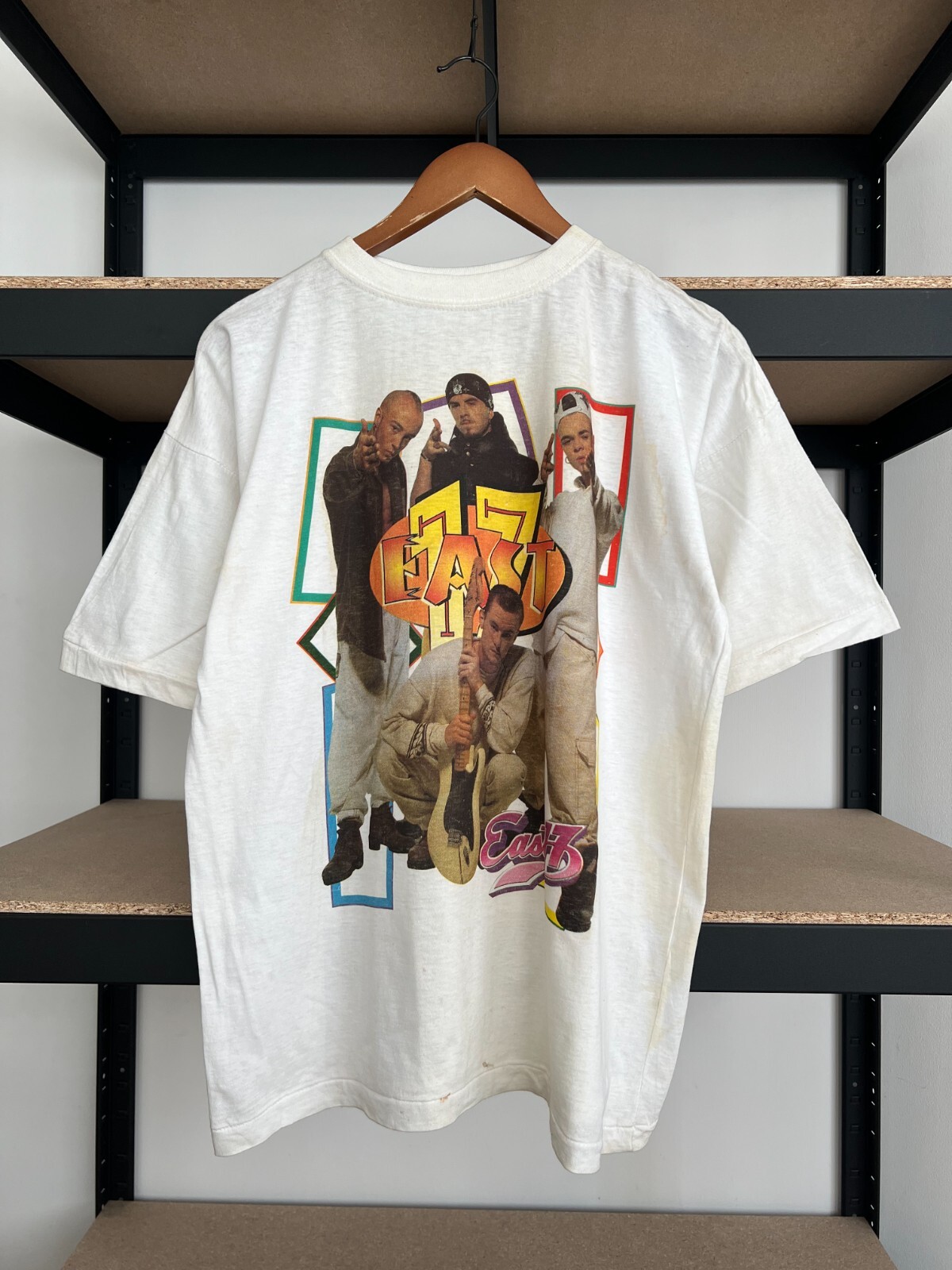 トップス 90'S X LARGE OLD T-SHIRTS VINTAGE 90s Funky Menace Tops Skateboard T-Shirt L Large