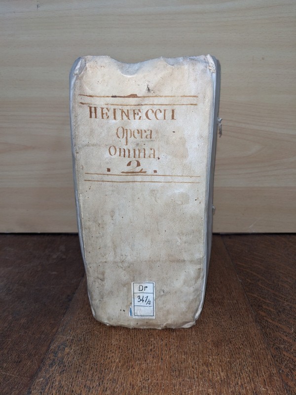 Livre Ancien- Io. Gottlieb Heineccii Operum , T 2 :Dissertationes-Orationes-1766