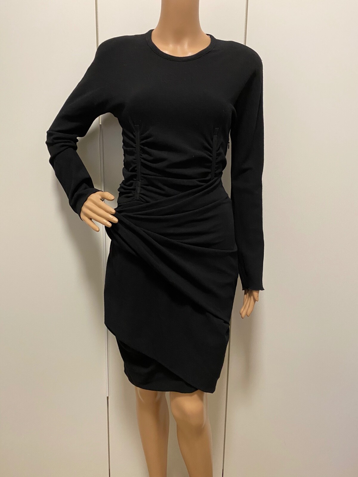 CARVEN DAMEN KLEID IN SCHWARZ GRÖßE: 38