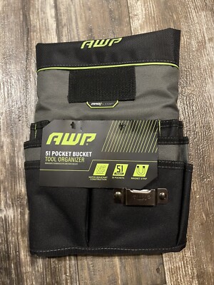AWP 51-Pocket Bucket Tool Organizer for Easy Tool Access, Fits Most 5-Gallon Buc