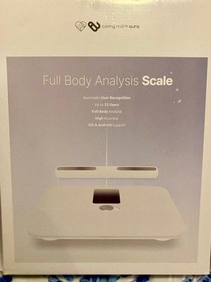 Caring Mill By Aura Full Body Analysis Weight Smart Scale W/ Bluetooth & More