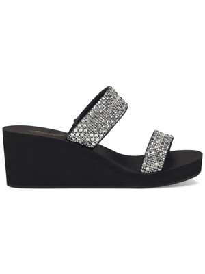 

THALIA SODI Женские черные 0,5-дюймовые сандалии на танкетке Eleanna Toe Slip On Slide, Черный, 10009987500