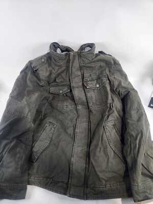 Levi's Men's XL Hooded Heavyweight  Sherpa Lined Trucker Jacket