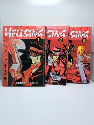 Hellsing Volumes 1-3 Dark Horse Manga Kohta Hirano English