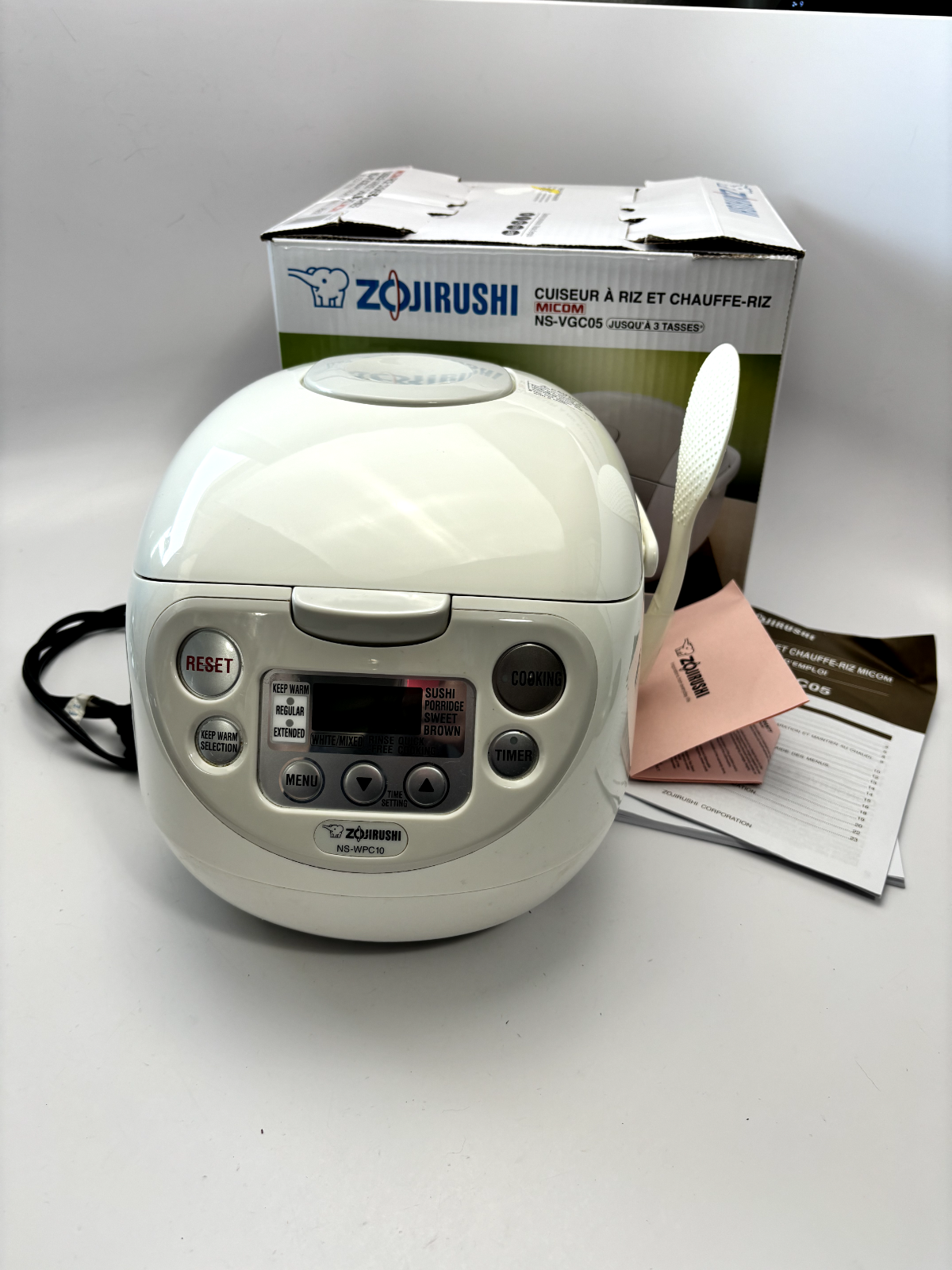 Zojirushi Fuzzy Logic Micom Rice Cooker NS-WPC10 5.5 Cups - Lightly Used Works