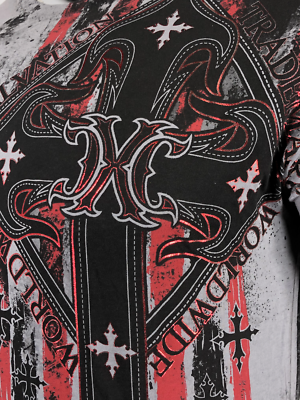 XTREME COUTURE by AFFLICTION Men's T-Shirt LIBERTY CRUSADE Biker MMA