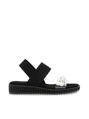 

Женские черные сандалии без шнуровки на танкетке Mayla с круглым носком ANNE KLEIN, Черный, MAYL02F9