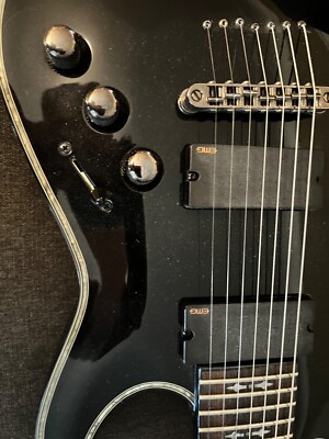 Schecter Diamond Series Hellraiser 7-String Guitar + Gator Hard Case - MINT