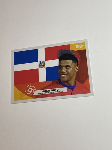 Juan Soto 2023 Topps World Classic Card Flag Insert #F7