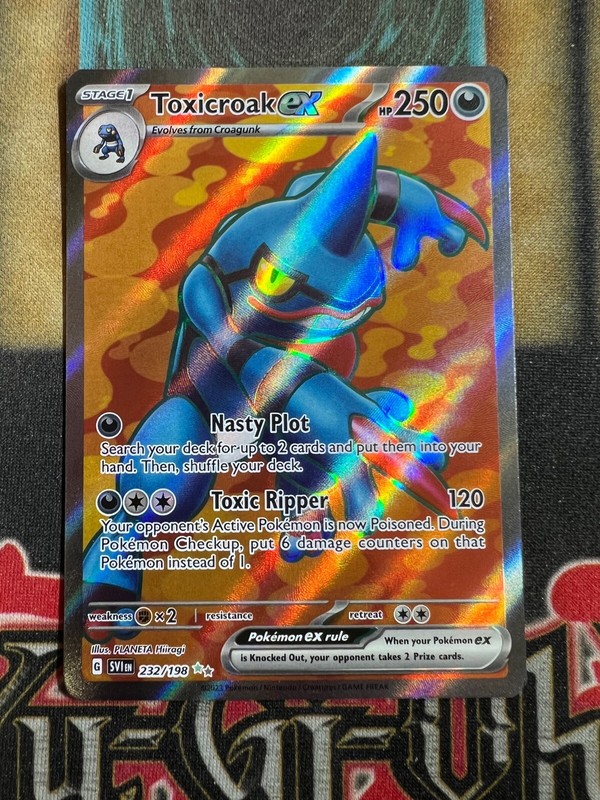 Pokemon Toxicroak ex 232/198 Scarlet & Violet Ultra Rare Full Art