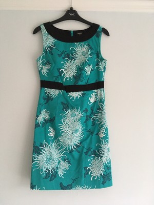 Oasis Dress Size 10 Green Floral Print