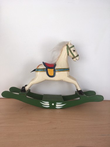 Vintage Wooden Rocking Horse