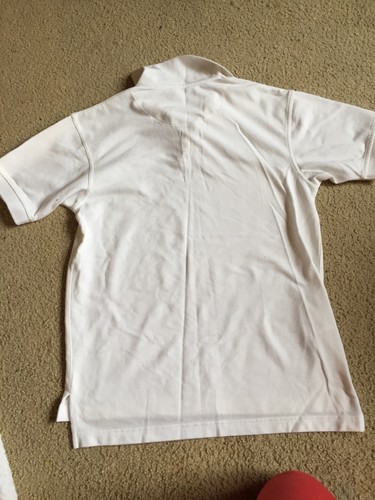 Set of 3 ARROW White Polo School Dress Golf Style Shirt Boy Size L 14-16 Uniform