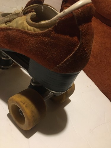 Vintage 70's Roller Derby Skates Brown Tennis shoes Small