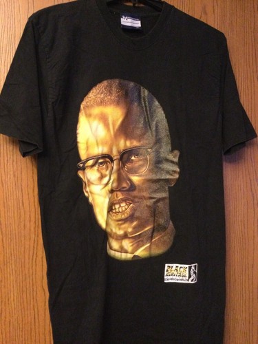 Malcolm X - Black Shirt. XL. Black Heritage Inc. | eBay