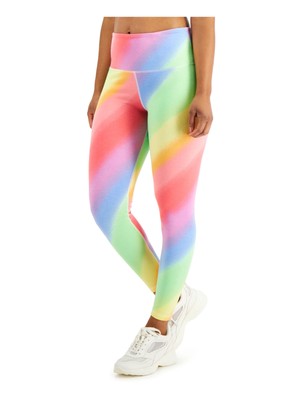 

IDEOLOGY Женские розовые стрейчевые леггинсы с высокой талией и принтом карманов без застежек, Розовый, 100126694