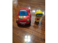 yellow red kid car