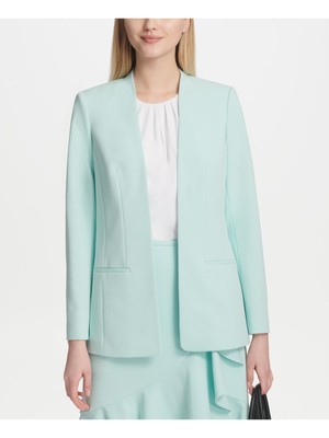 

Женская куртка для работы цвета морской волны CALVIN KLEIN Petites, Aqua, T92JC767