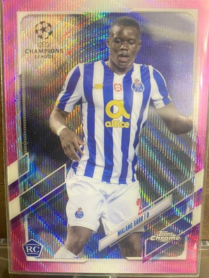 2020-21 Topps Chrome UEFA Champions League Malang Sarr RC Pink X-Fractor Porto