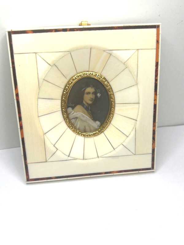 Ancienne  Miniature Portrait