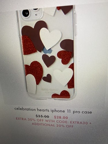 kate spade NEW YORK - 即購入OK Kate Spade ハート iPhone 11 Pro 用ケース kate spade NEW YORK - 即購入OK Kate Spade ハート iPhone 11
