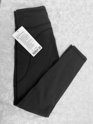 新品！ルルレモン In Movement tight HR 25インチ サイズ4 Lululemon In Movement Tight 25” Everlux Black Leggings Size