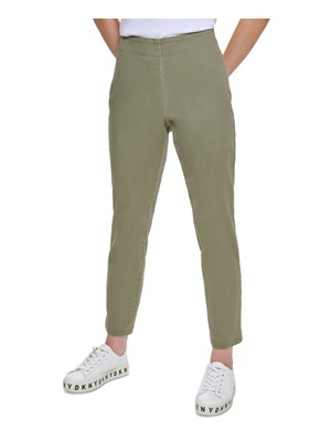 

Женские зеленые прямые брюки DKNY, Зеленый, P21KTI13