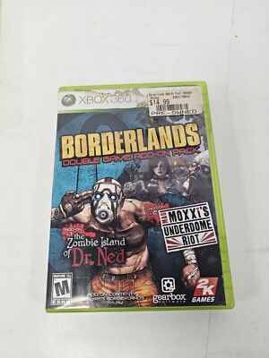 Borderlands Double Game Add-On Pack (Xbox 360 2010) Complete Tested Working 