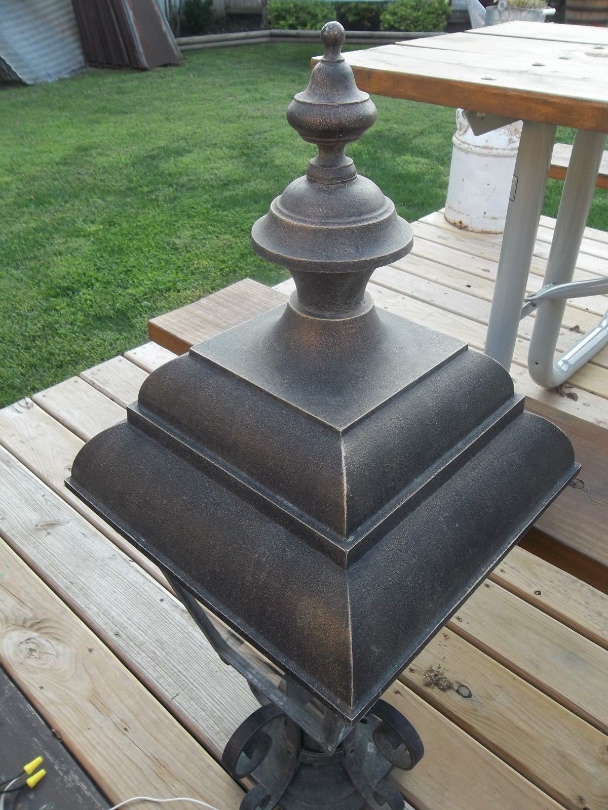 HANOVER LANTERN Pier mount Lantern Grande Plymouth EX LARGE 4 Light outdoor