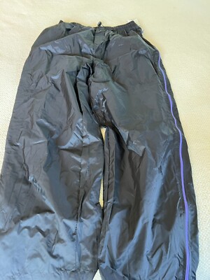 MTA Pro Ladies Nylon Pants Size XL Black and Purple