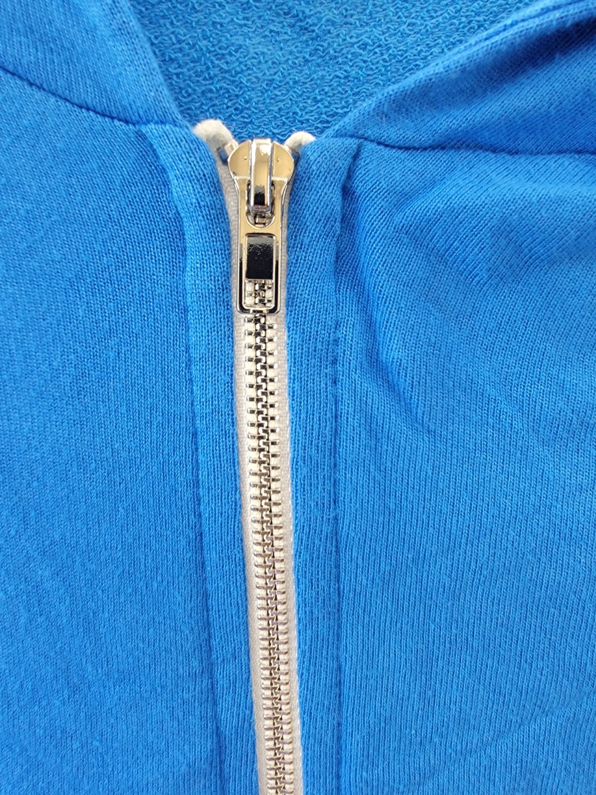 Aqua Athletic Lechelle Zippered Hoodie Women's Large Surf Blue/White Long Sleeve - Picture 9 of 16